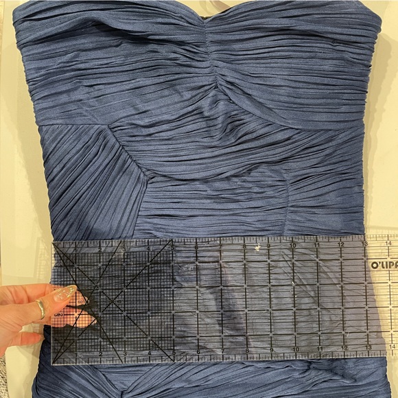 Blue Beaded Maxi Dress by Halston Heritage - Picture 11 of 13